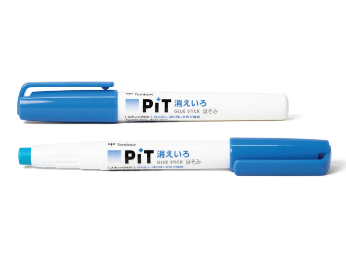 Achat Colle bâton Tombow PIT bleue qui devient transparente