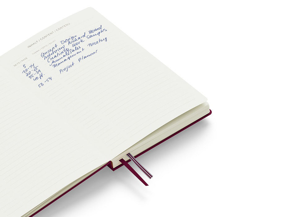 achat Carnet de notes Leuchtturm A5 à couverture rigide - rouge bordeaux - pages lignées