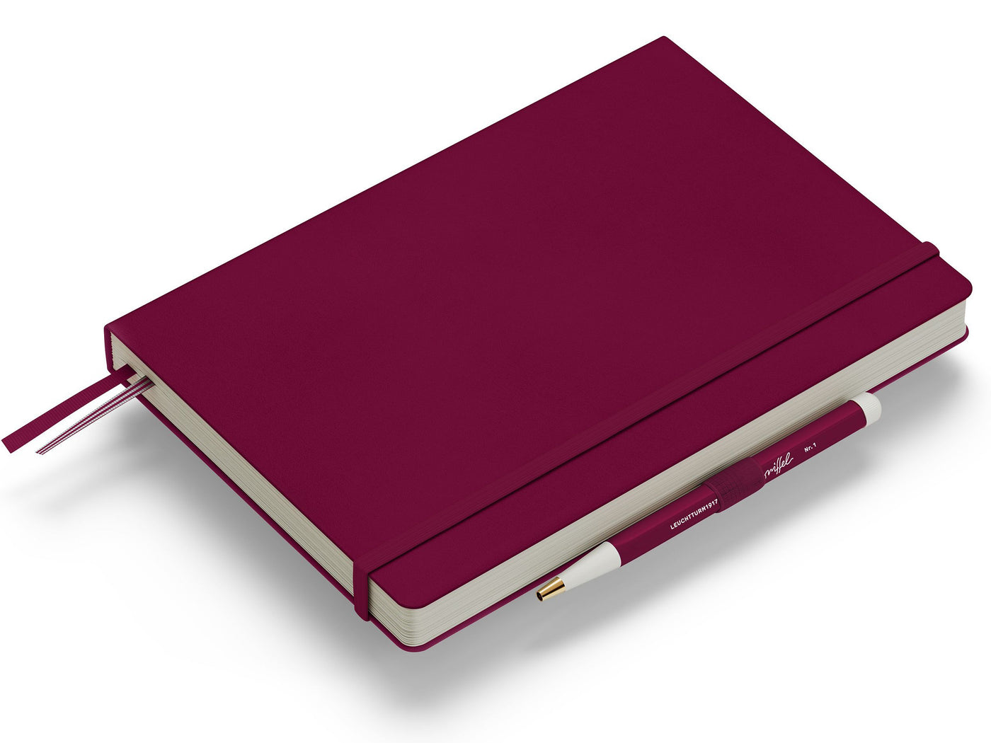 achat Carnet de notes Leuchtturm A5 à couverture rigide - rouge bordeaux - pages lignées