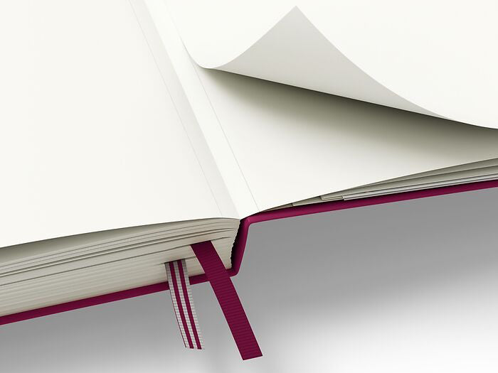Carnet de notes Leuchtturm A5 à couverture rigide - rouge bordeaux - pages blanches