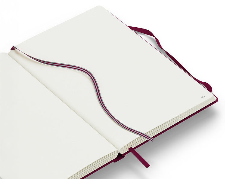 Carnet de notes Leuchtturm A5 à couverture rigide - rouge bordeaux - pages blanches