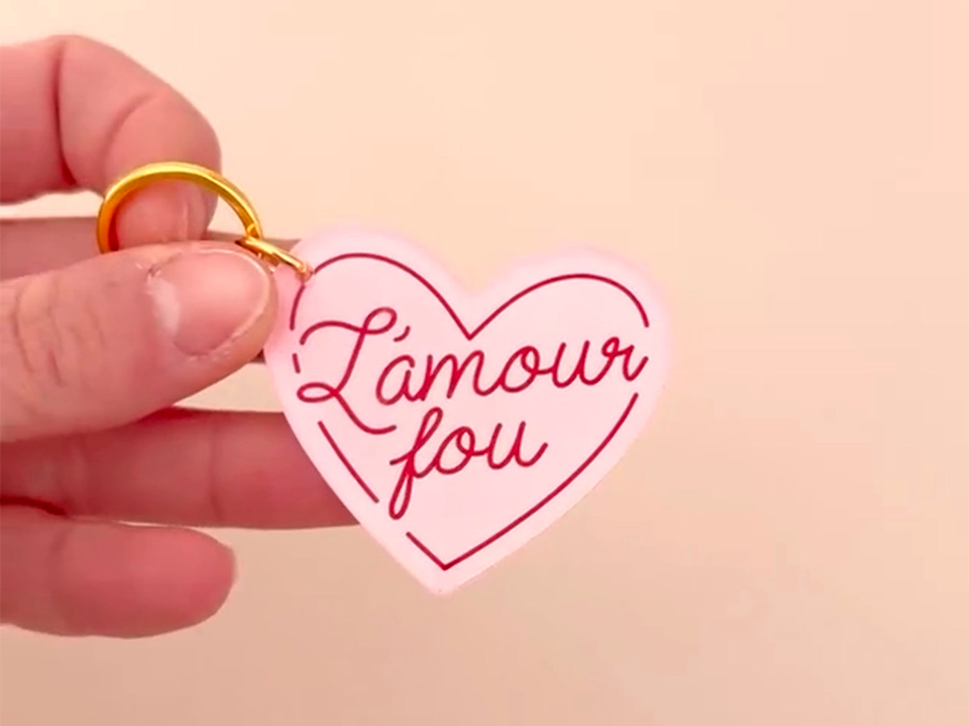 achat Porte-clé coeur - L'amour fou