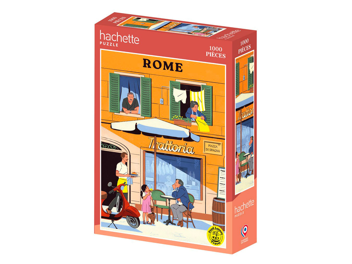 Achat Puzzle Rome - 1000 pièces - Hachette