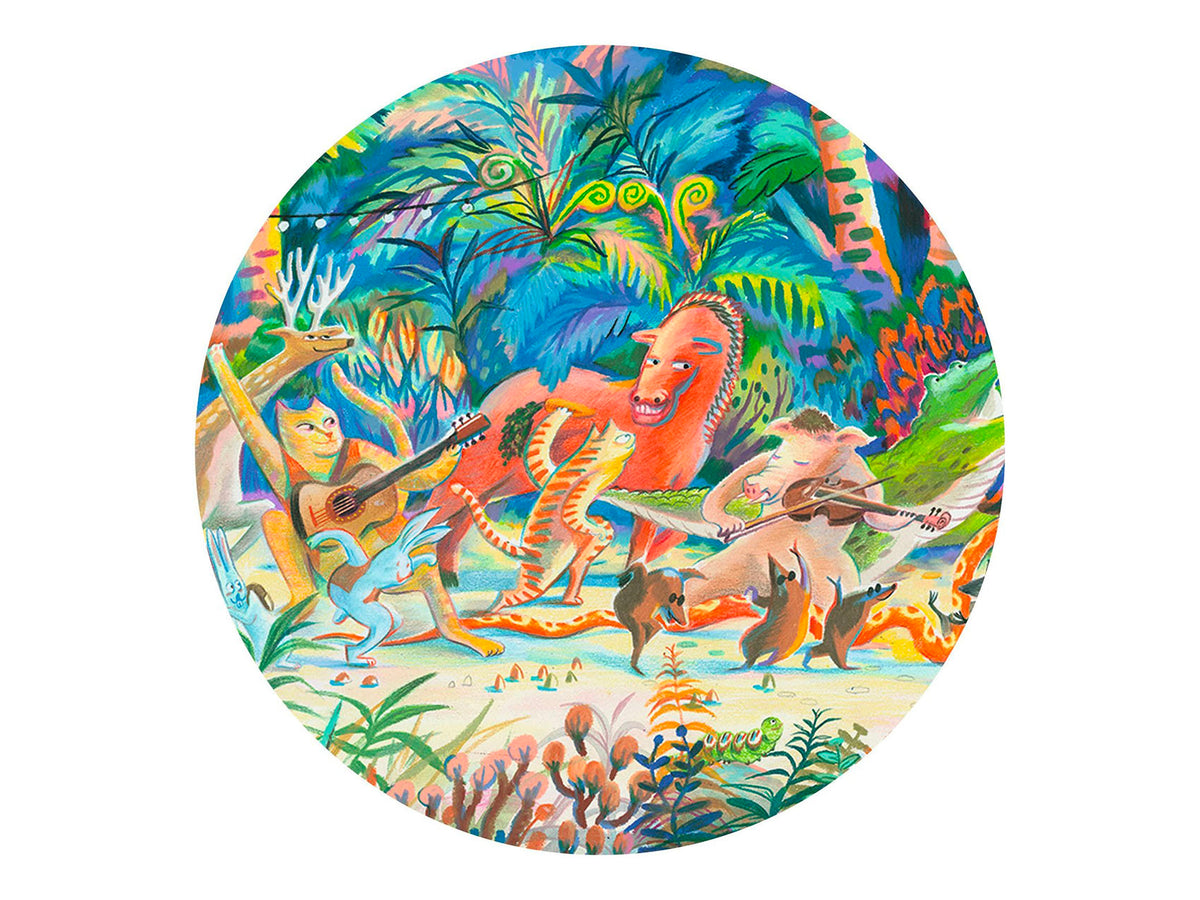 achat Puzzle Gallery 200 pièces - Woods music Band - Djeco