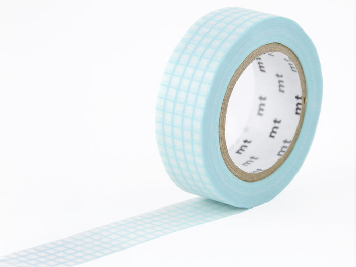 Achat Masking Tape MT Motif quadrillage aqua - Scrapbooking