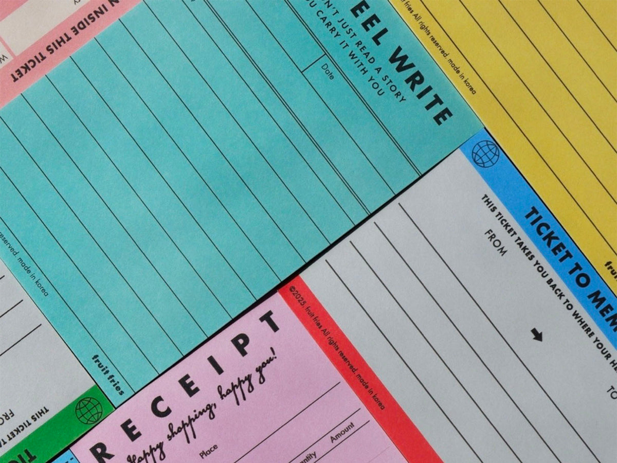 achat Book Review Memopad Turquoise - Fruit Fries Design Lab