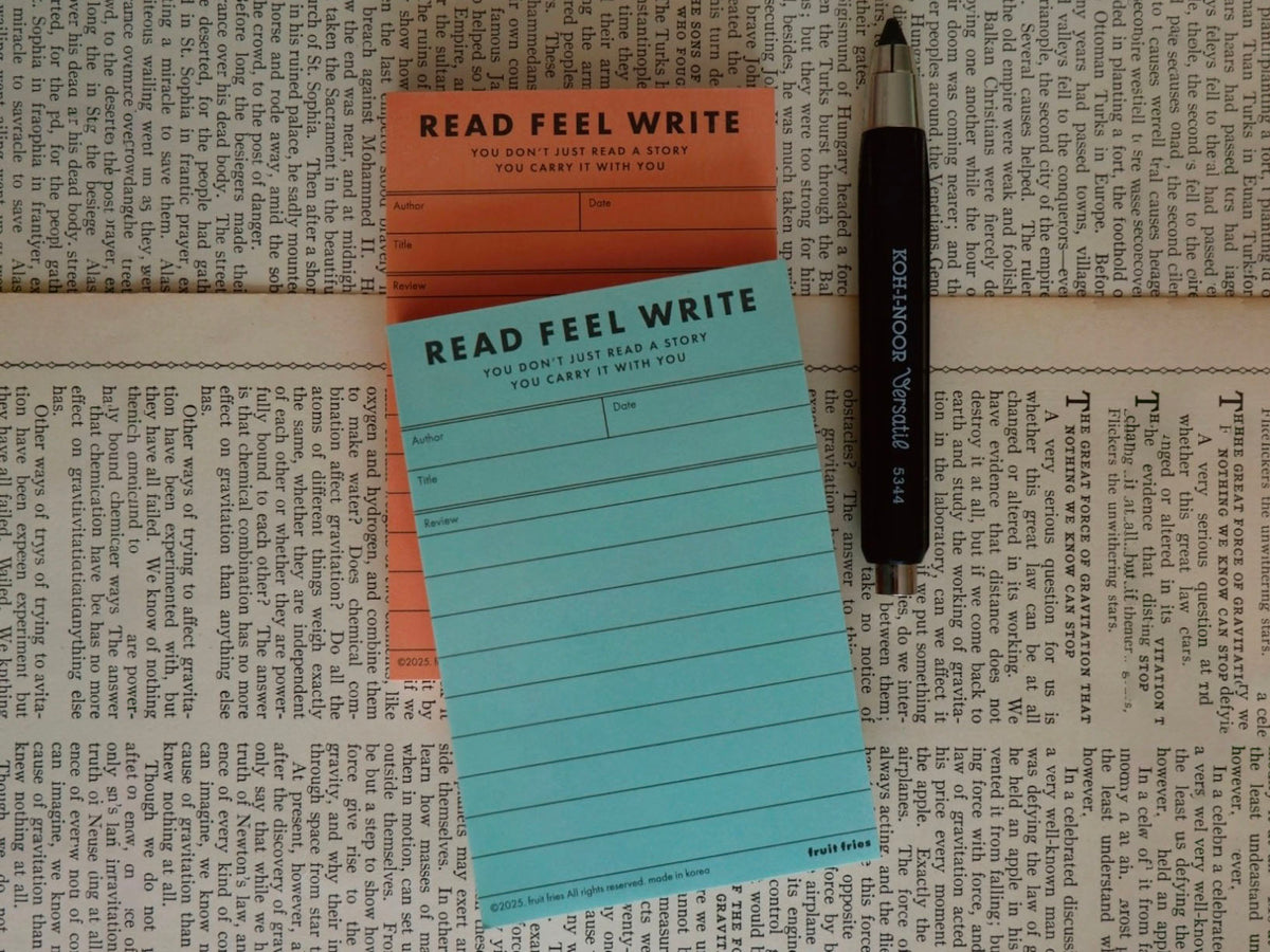 achat Book Review Memopad Turquoise - Fruit Fries Design Lab