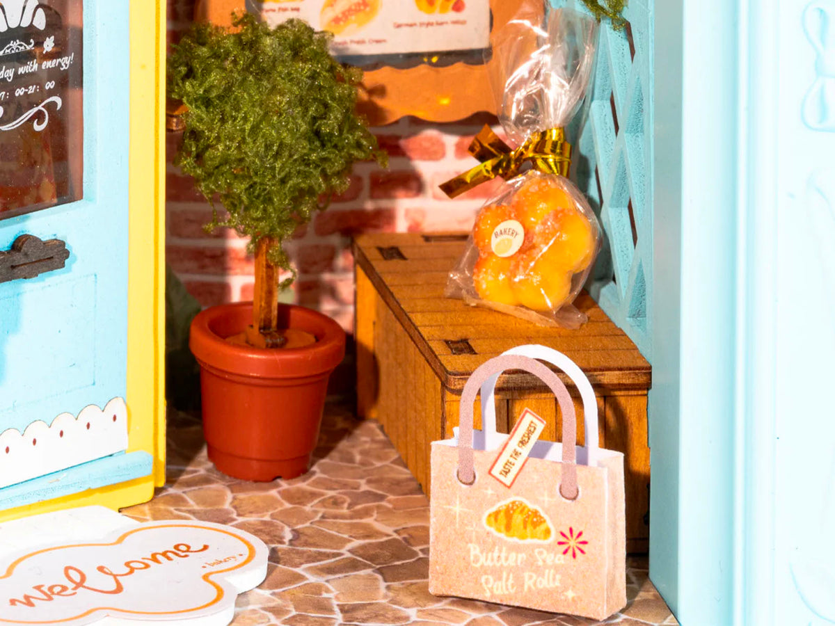 achat Maquette cadre Pâtisserie Chat Fluffy - Robotime