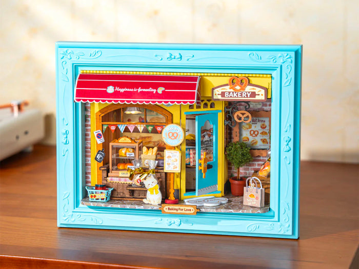 Achat Maquette cadre Pâtisserie Chat Fluffy - Robotime