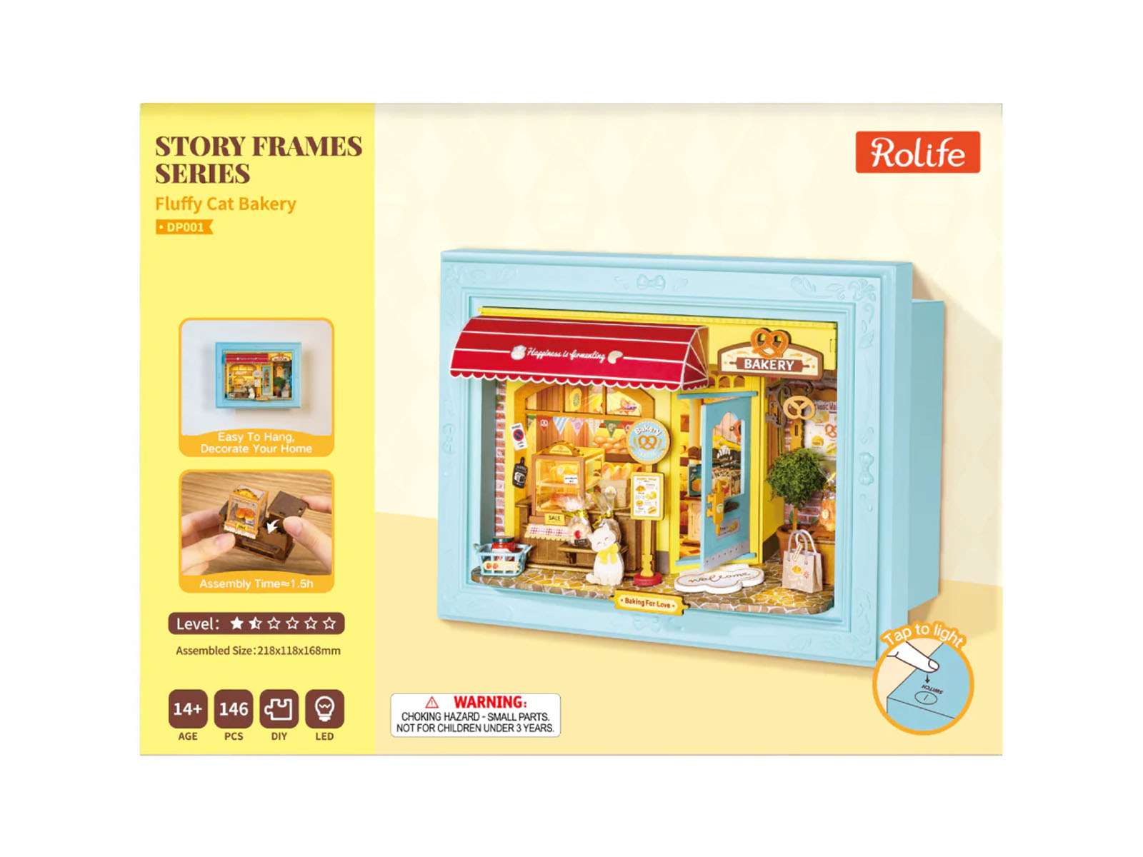 achat Maquette cadre Pâtisserie Chat Fluffy - Robotime