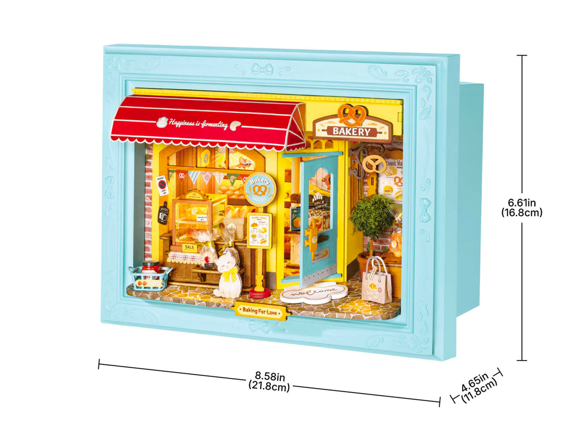achat Maquette cadre Pâtisserie Chat Fluffy - Robotime
