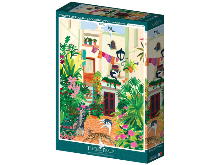 Achat Puzzle Rues des Pouilles Locorontondo 1000 pièces – Pieces & Peace