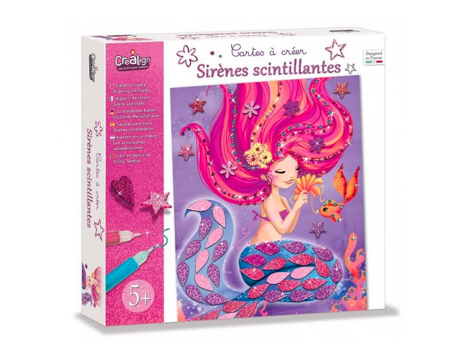 Achat Coffret Cartes à créer, Sirènes scintillantes - Créa'Lign
