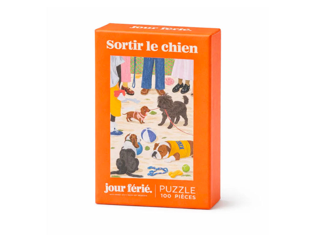 Achat Mini Puzzle Sortir le chien - 100 pièces - Jour Férié
