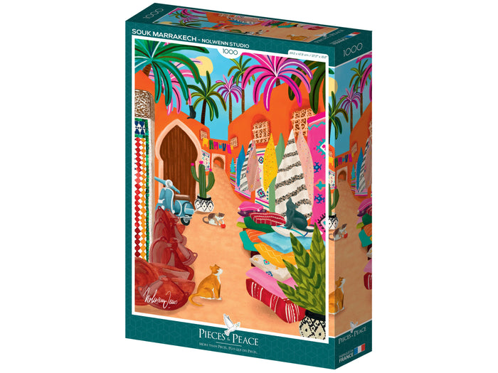 Achat Puzzle Souk De Marrakech 1000 pièces - Pieces & Peace