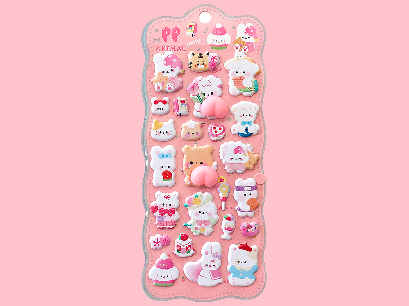 achat Stickers squishy Kawaii- Animaux Soirée pyjama