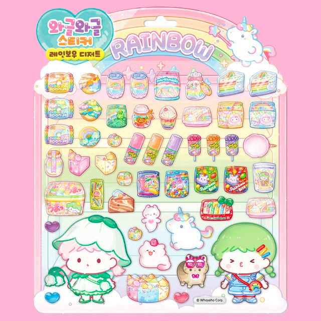 Achat Stickers Tanghulu Coréen - Master dessert arc-en-ciel