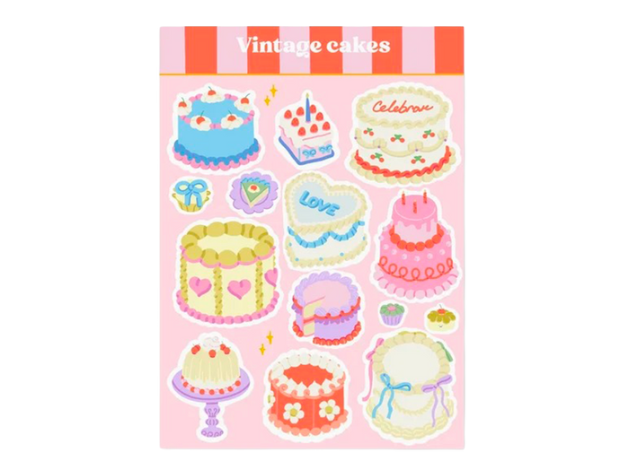 Achat Planche de Stickers Vintage cakes - Only happy Things