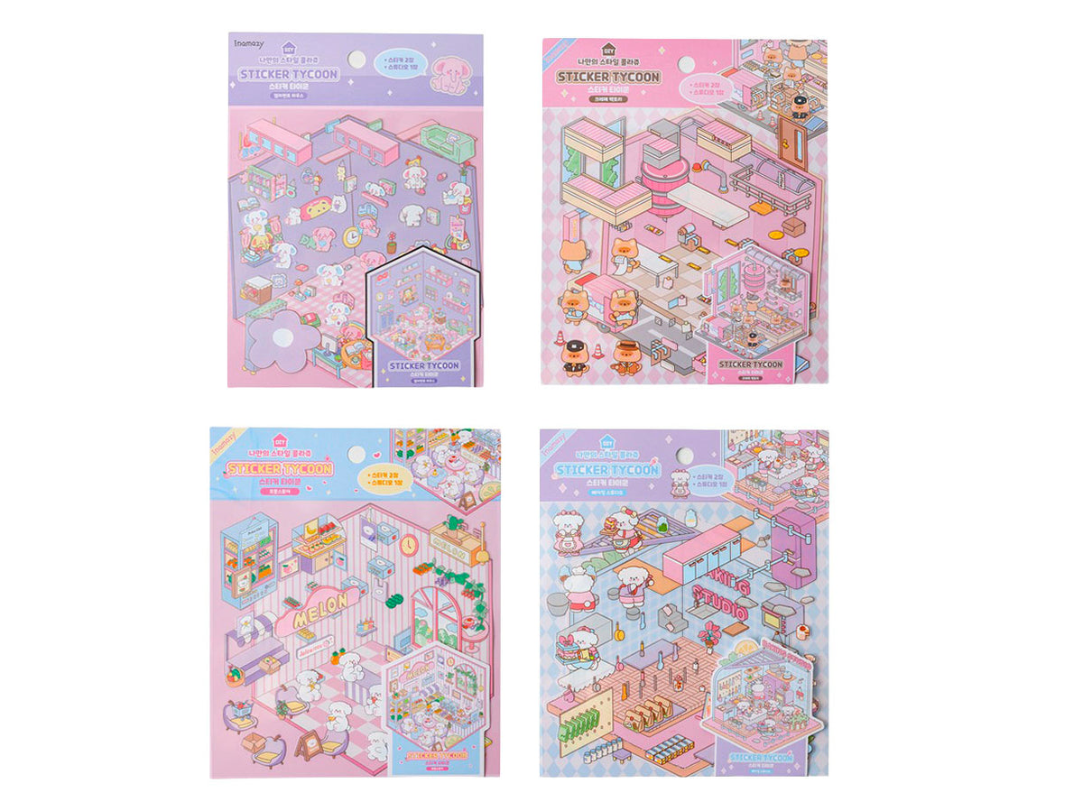 achat Stickers  repositionnables Epicerie Kawaii -  Tycoon Fruit Store