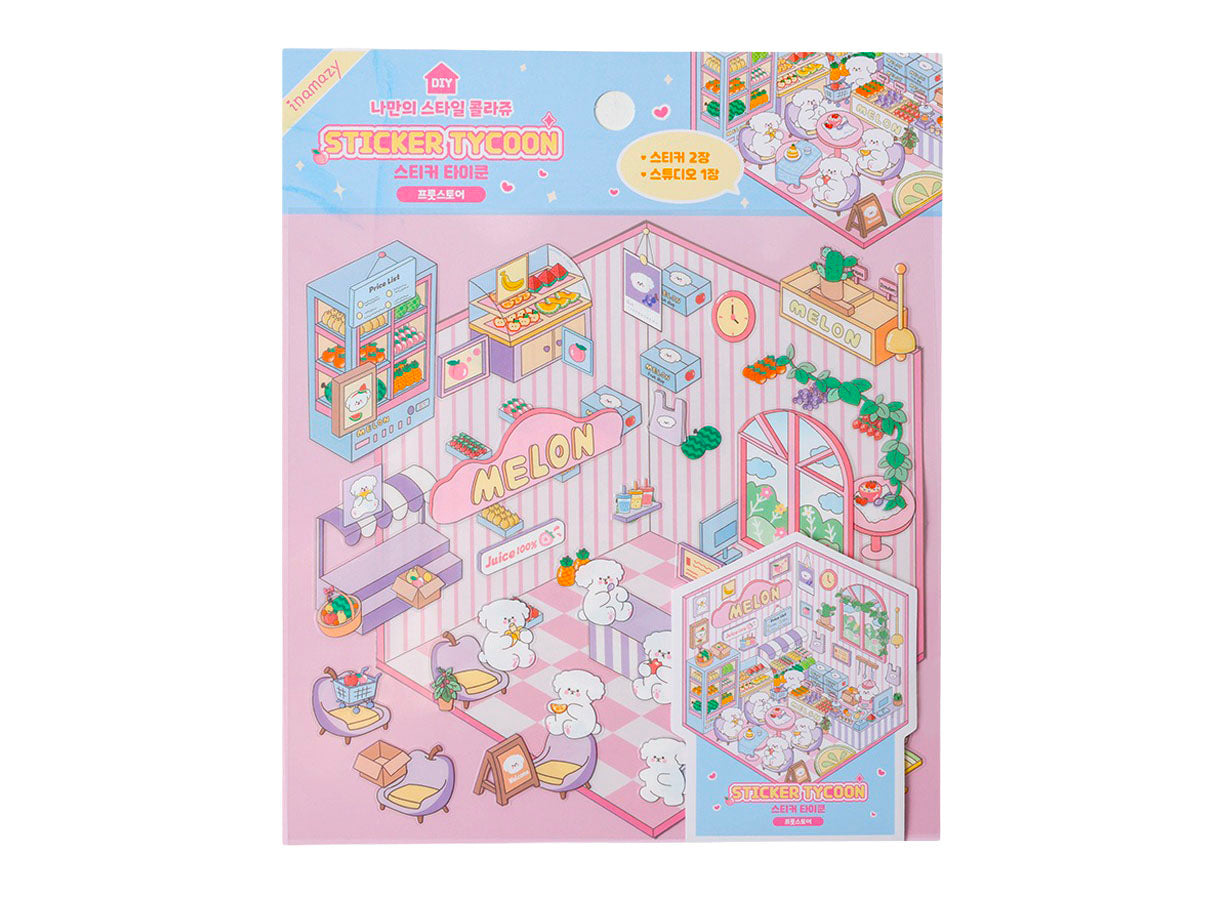 Achat Stickers  repositionnables Epicerie Kawaii -  Tycoon Fruit Store