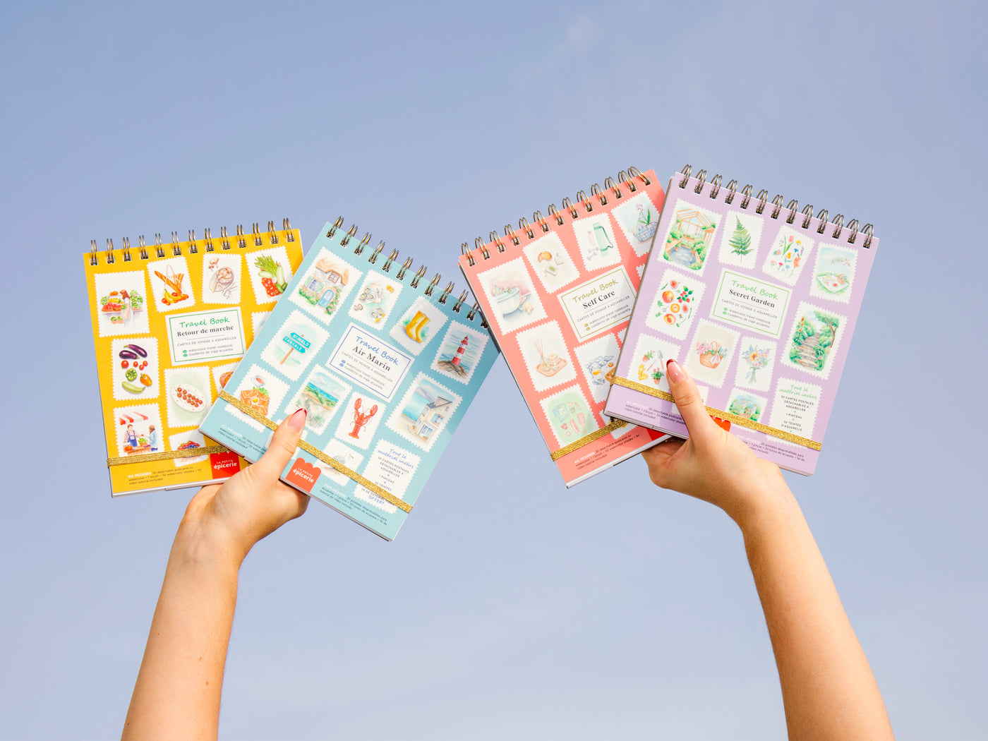 achat Travel Book - Carnet aquarelle - thème Air Marin