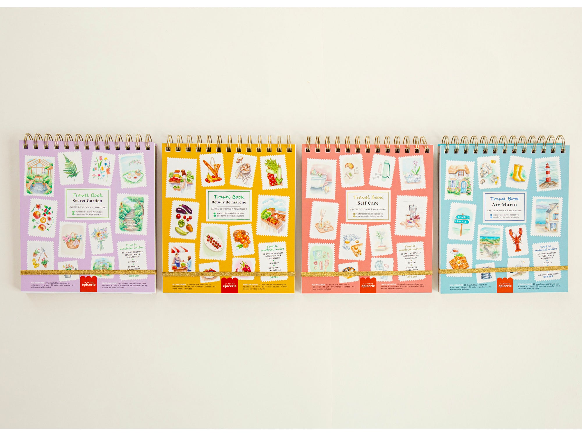 achat Travel Book - Carnet aquarelle - thème Self-Care