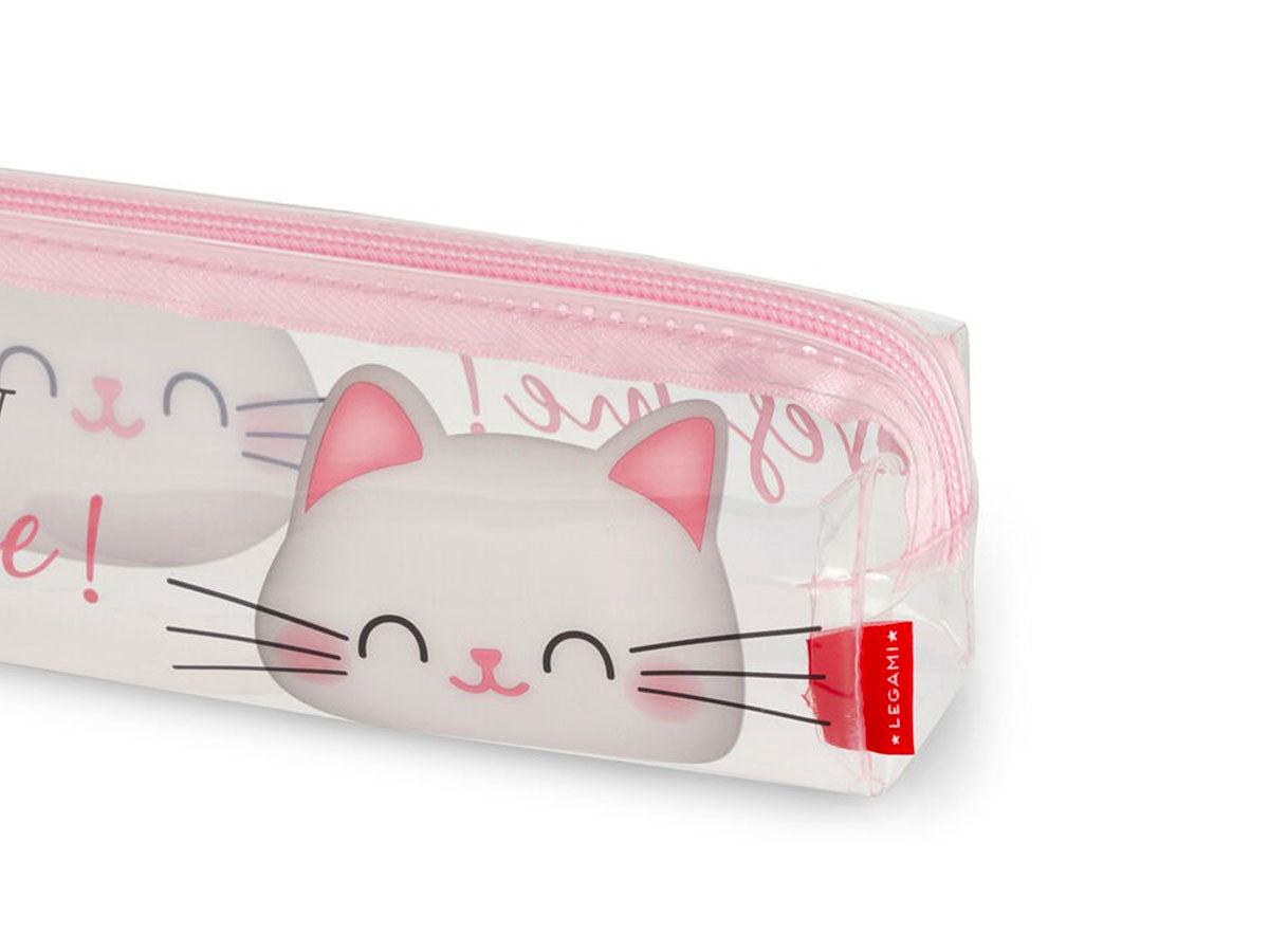 Achat Trousse Transparente Souple Chat Kitty -  Legami