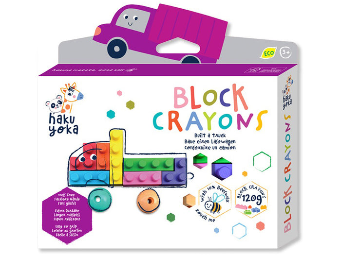 Achat Crayons gras pour enfants - briques de jeu type lego - Camion