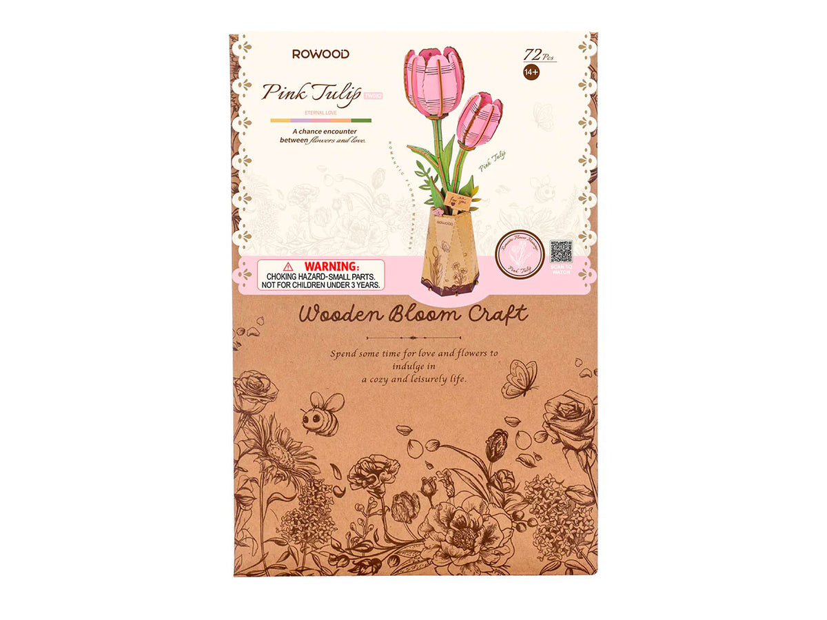 achat Maquette tulipe rose miniature - Rowood