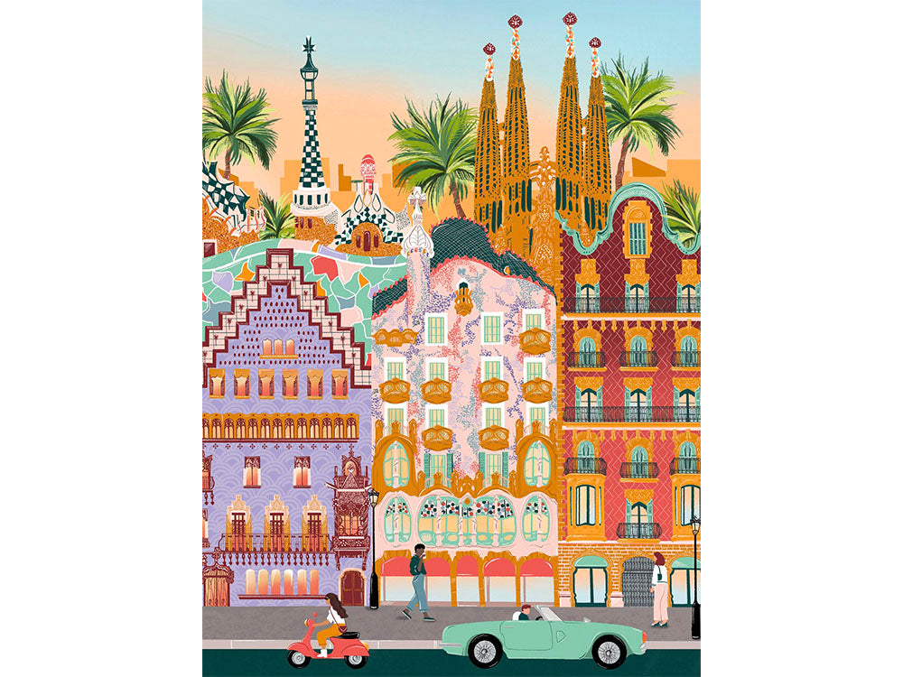 achat Mini Puzzle – Barcelone 96 pièces - Pieces & Peace