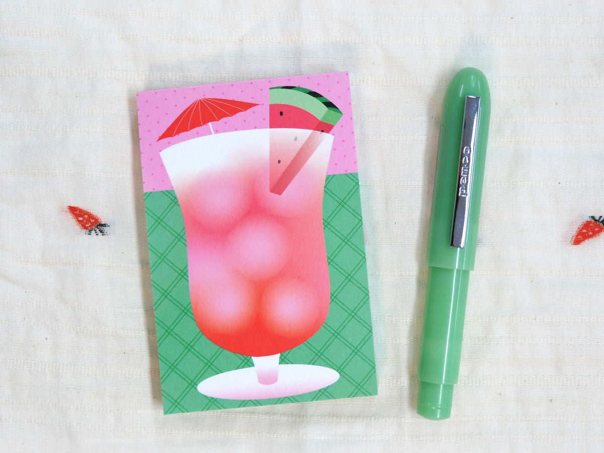 achat Mini bloc memo Summer jus de pastèque - Fruit fries Design Lab