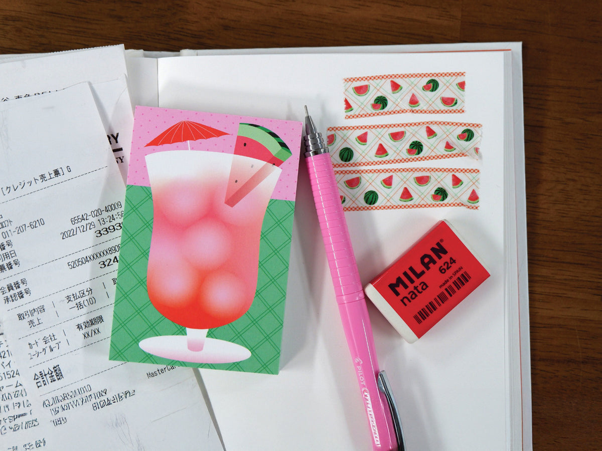 achat Mini bloc memo Summer jus de pastèque - Fruit fries Design Lab