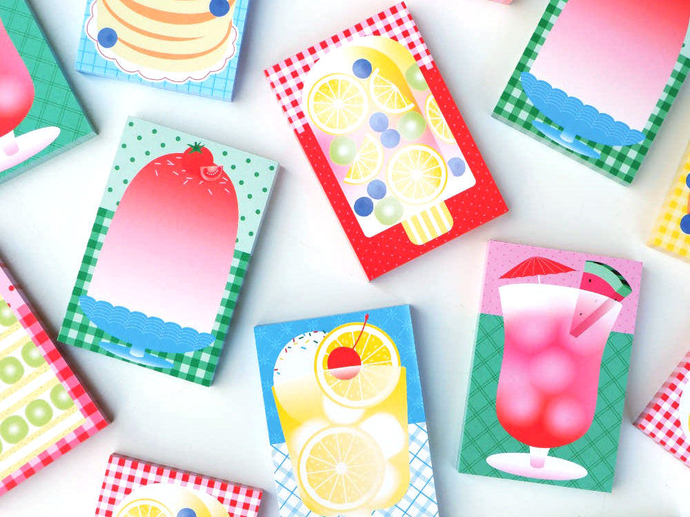 achat Mini bloc memo Summer jus de pastèque - Fruit fries Design Lab
