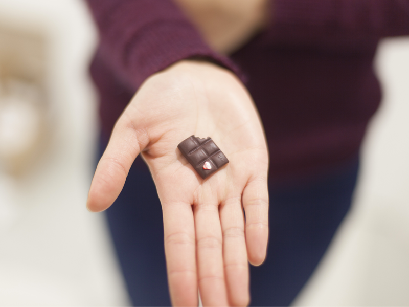 bijou fimo : La tablette de chocolat