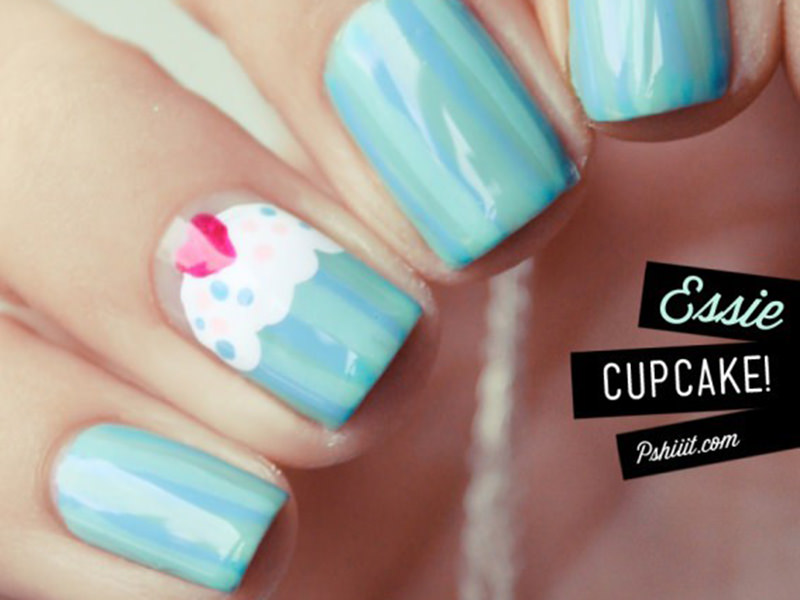 Le nail art Cupcake