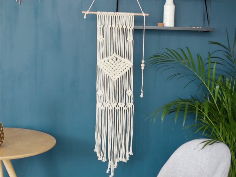 La suspension en macramé