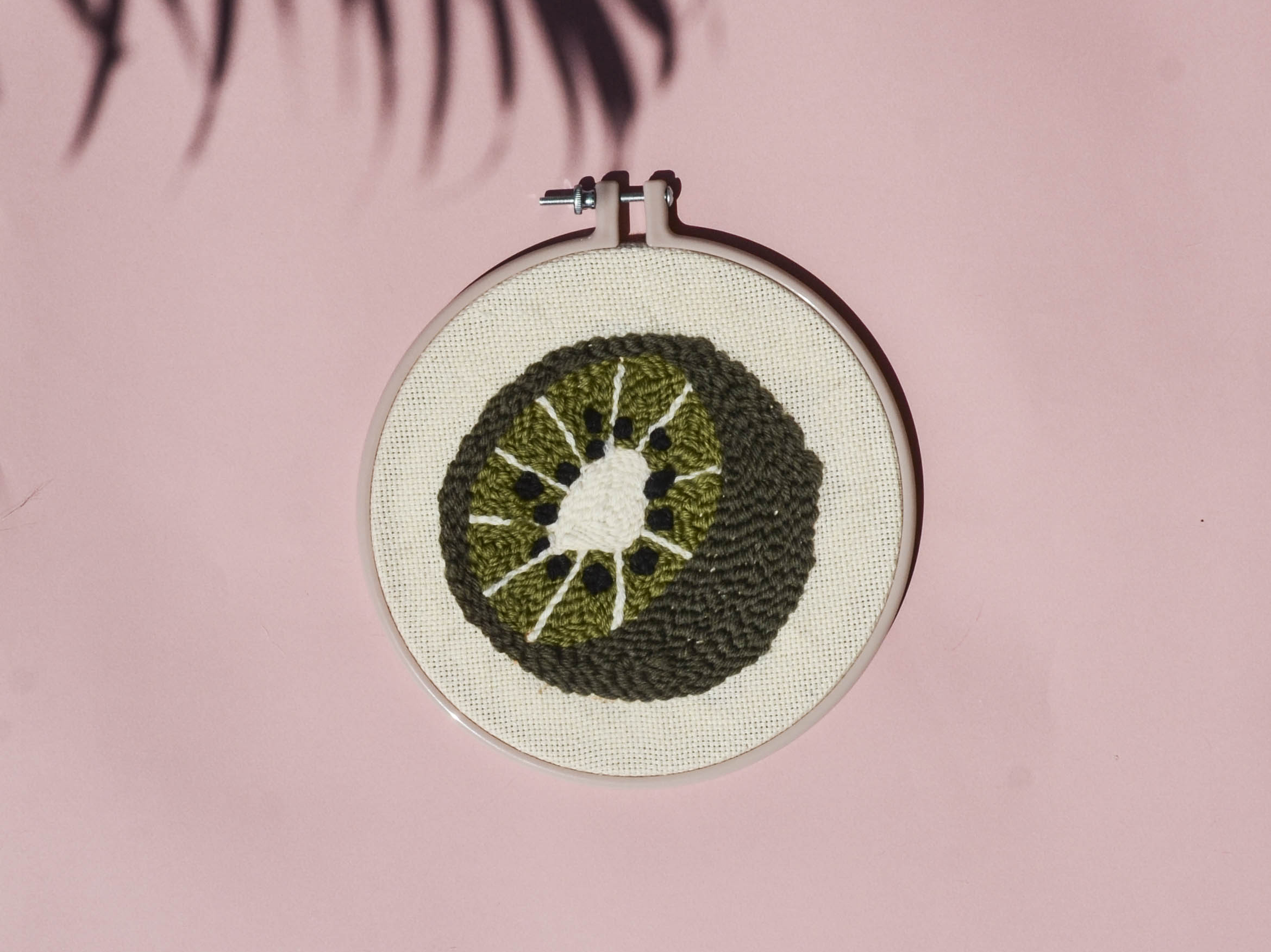 Le punch needle kiwi
